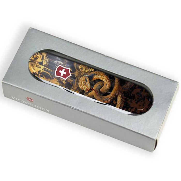 Складной нож Victorinox CLIMBER ZODIAC Золотая деревянная змея 1.3703.3.Z4240pk  
