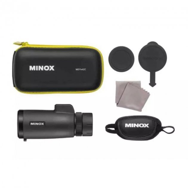 Монокуляр MINOX MD 7x42 C Black с компасом и дальномерной сеткой  