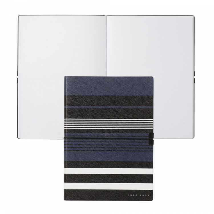 Блокнот для заметок A5 Hugo Boss Storyline Stripes - синий 