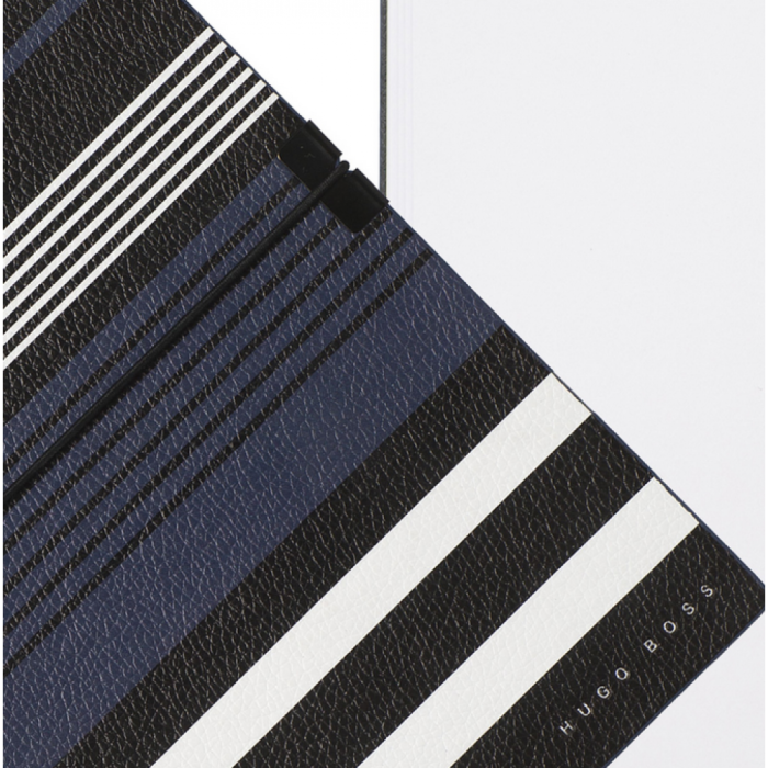 Блокнот для заметок A5 Hugo Boss Storyline Stripes - синий  