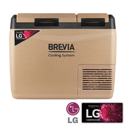 Портативный холодильник BREVIA 39L, двухкамерный (Компрессор LG) (23405)