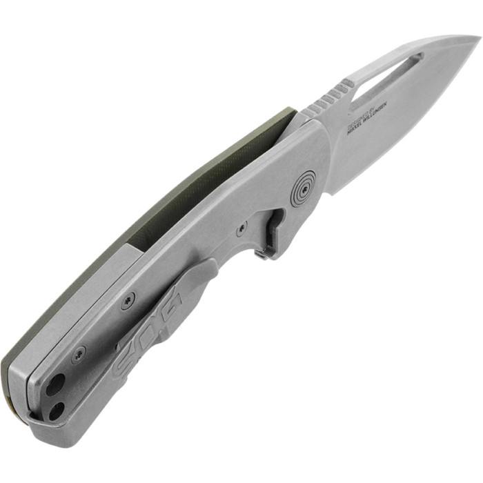 Нож SOG x Mikkel Collaboration Stout Green/Silver (SOG 14-03-01-57)  