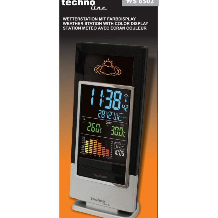 Метеостанция Technoline WS6502 Black/Silver (WS6502)  