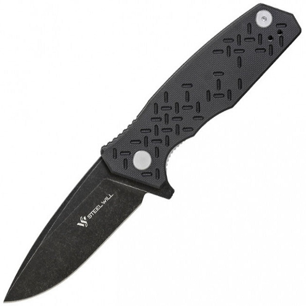 Нож Steel Will Chatbot  черный stonewash (SWF14-04) 