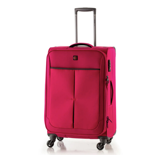 Чемодан Swissbrand Silkeborg (S) Fuchsia/Light Grey (SWB_LLSIL941S) 