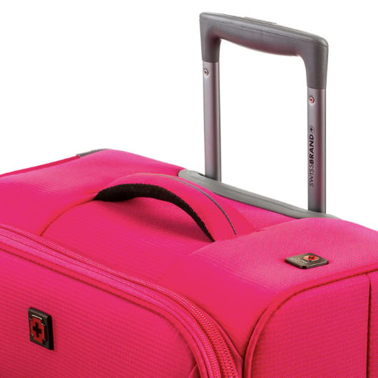 Чемодан Swissbrand Silkeborg (S) Fuchsia/Light Grey (SWB_LLSIL941S)  