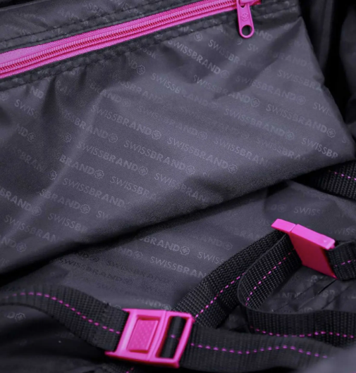 Чемодан Swissbrand Silkeborg (S) Fuchsia/Light Grey (SWB_LLSIL941S)  