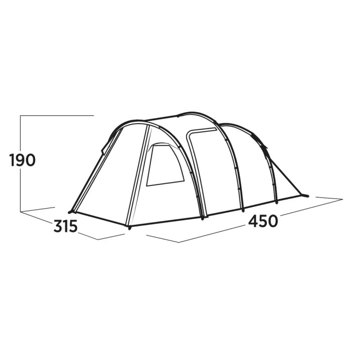 Палатка пятиместная Easy Camp Hidra 5 (120491)  