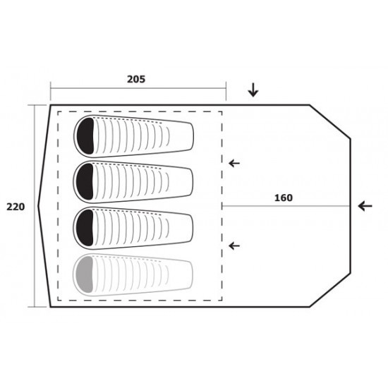 Палатка Trimm Eagle - 3, песочная  