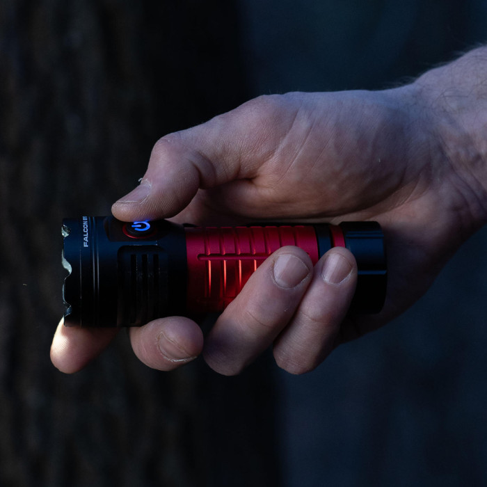 Фонарь тактический Falcon Eye Omega 3K (3000 Lm) White/Red LED Magnetic Rechargeable Type-C (FHH0143)  