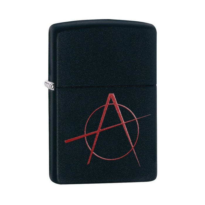 Зажигалка Zippo 218, Black Matte Anarchy, 20842 