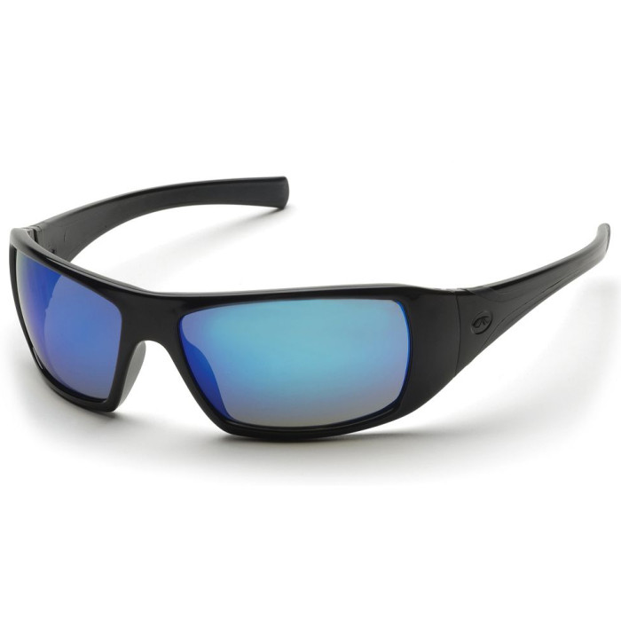 Очки Pyramex Goliath (ice blue mirror) зеркальные синие  