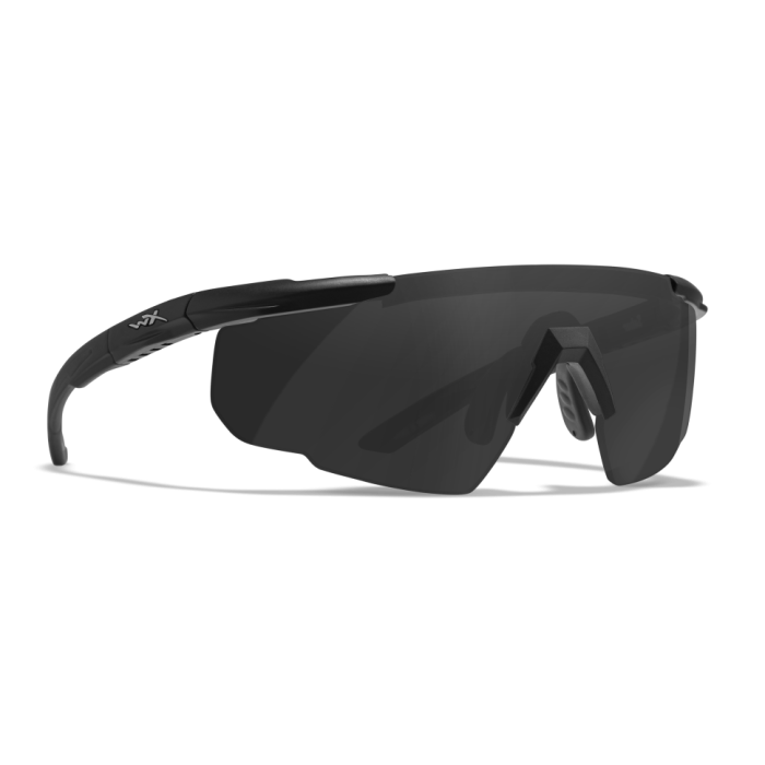 Защитные баллистические очки Wiley X SABER ADV Серые линзы/матовая черная оправа (без кейса)  