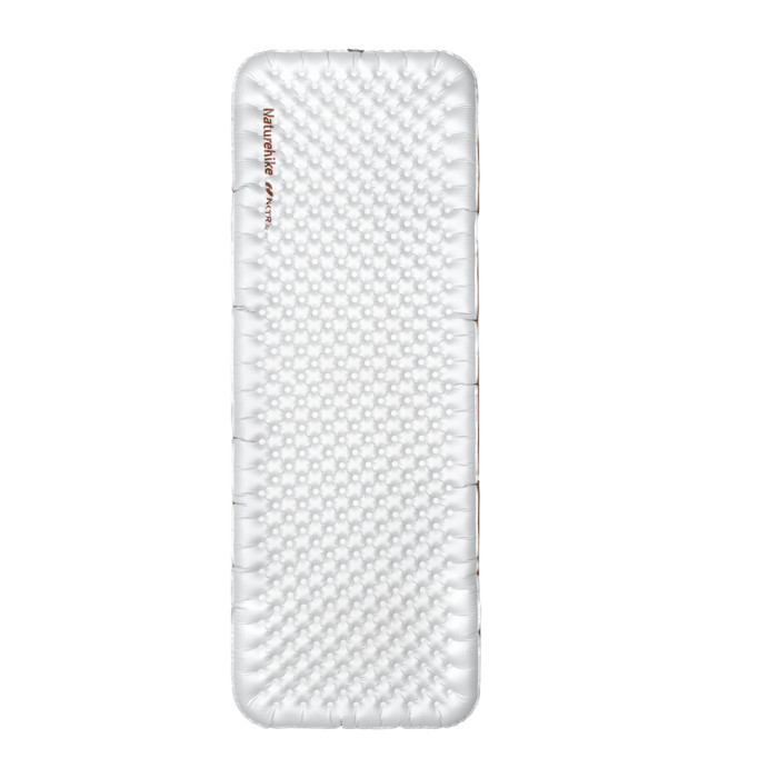 Матрас туристический надувной одноместный ультралегкий Naturehike Tuye R5.8 CNK2650WS031, 183 × 64 х 9 см, серебристый  