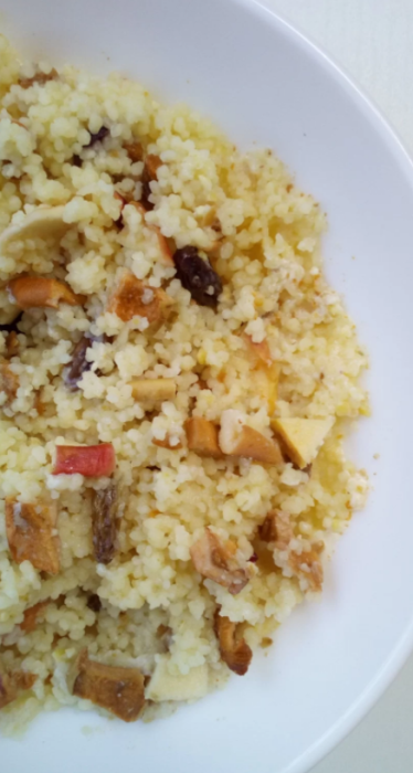 Кускус с фруктами E=da (E=da-10)  