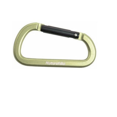 Карабин многофункциональный Naturehike D-type 80 мм NH15A001-H green (поврежденная упаковка)
