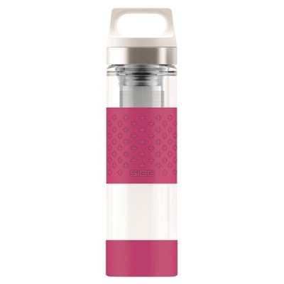 Фляга SIGG H&amp;C Glass WMB, 0.4 л (розовая)