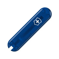 Накладка ручки ножа перед. blue translucent with Logo (58мм), VxC6202.T3