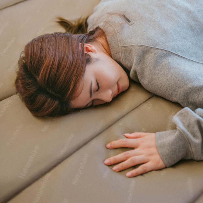 Спальник с капюшоном Naturehike Sunny Day PL02 U450 CNK2550WS028, (3,9°C), правый, коричнево-зеленый  