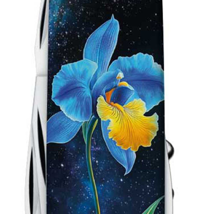 Складной нож Victorinox CAMPER DESIGN Голубо-желтый ирис  