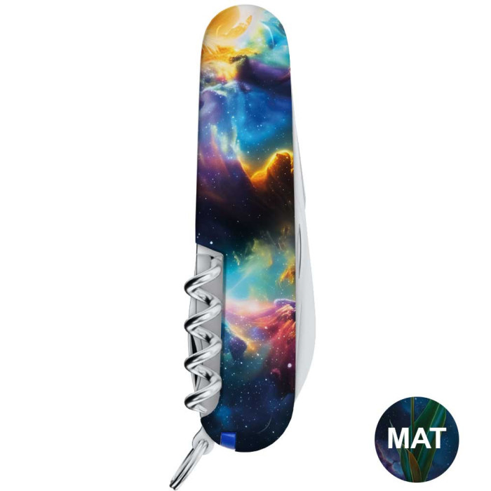 Складной нож Victorinox CAMPER DESIGN Голубо-желтый ирис  