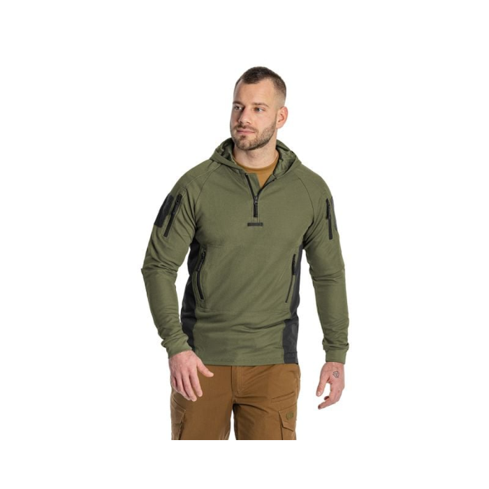 Кофта тактическая Helikon-Tex RANGE HOODIE - TopCool, оливковый, размер M  