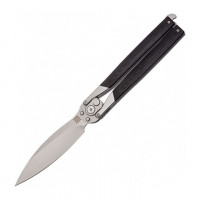 Нож Artisan Kinetic Balisong, D2, G10 Curved black