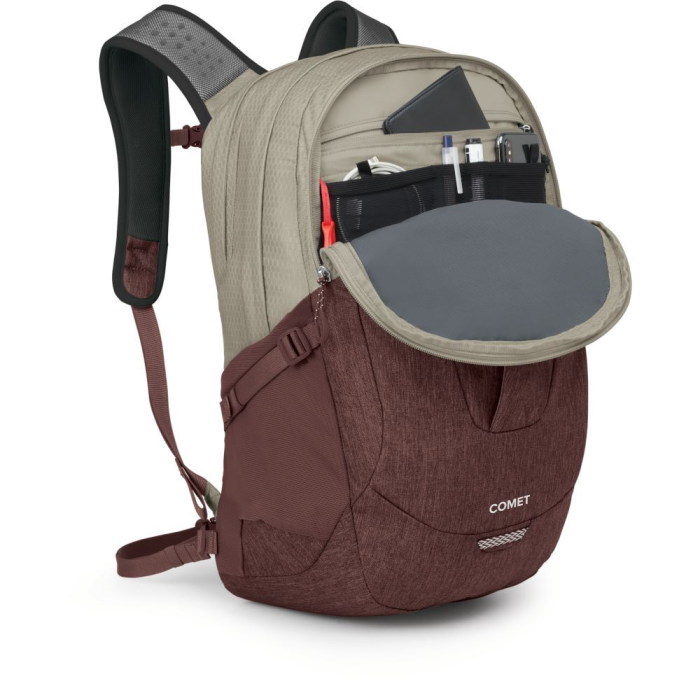 Рюкзак Osprey Comet 30 sawdust tan/raisin red - O/S - бежевый/бордовый  