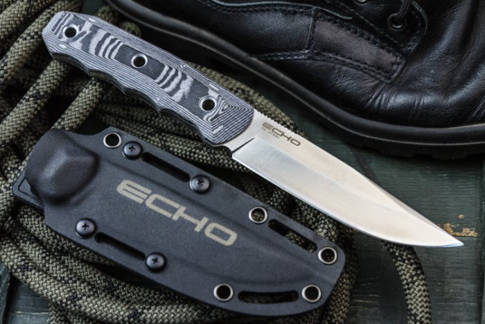 Нож Kizlyar Supreme Echo сатин, сталь D2, рукоять G10  