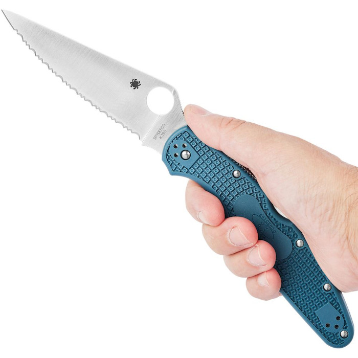 Нож Spyderco Police 4 Lightweight, серрейтор (C07FS4K390)  