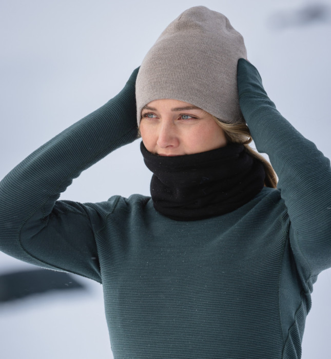 Баф шерстяной Aclima FleeceWool V2 Headover Jet Black OneSize  