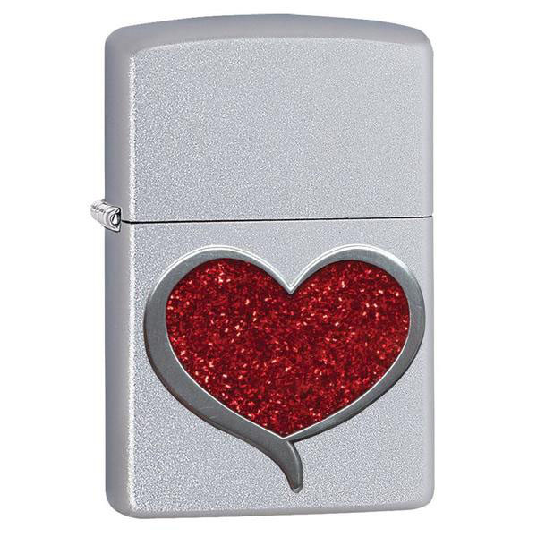 Зажигалка Zippo 205 Glitter Heart 29410  