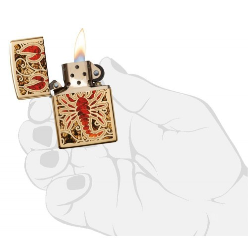 Зажигалка Zippo Scorpion Shell 29096  