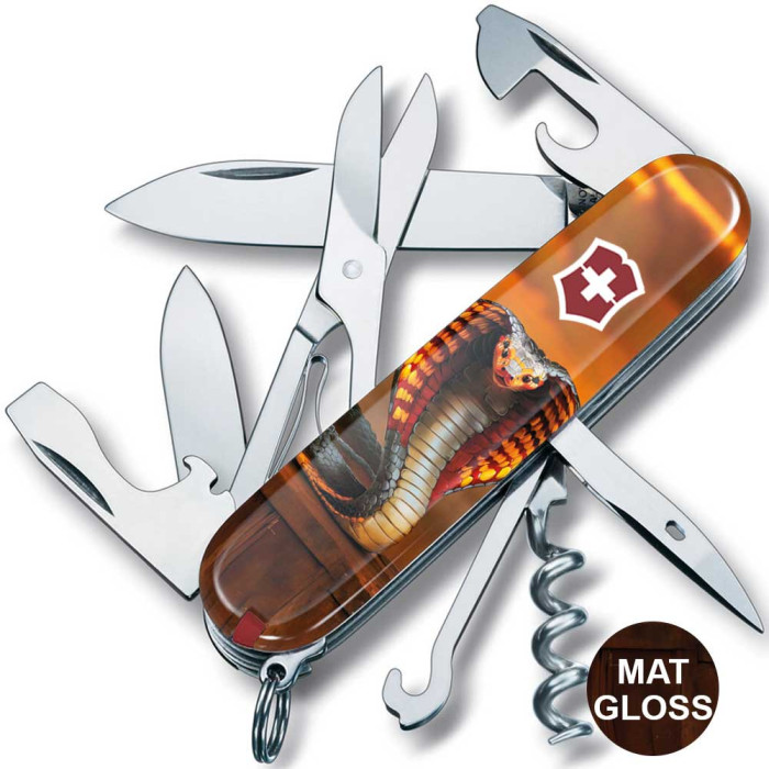 Складной нож Victorinox CLIMBER ZODIAC Пламенная кобра 1.3703.Z4250pk  