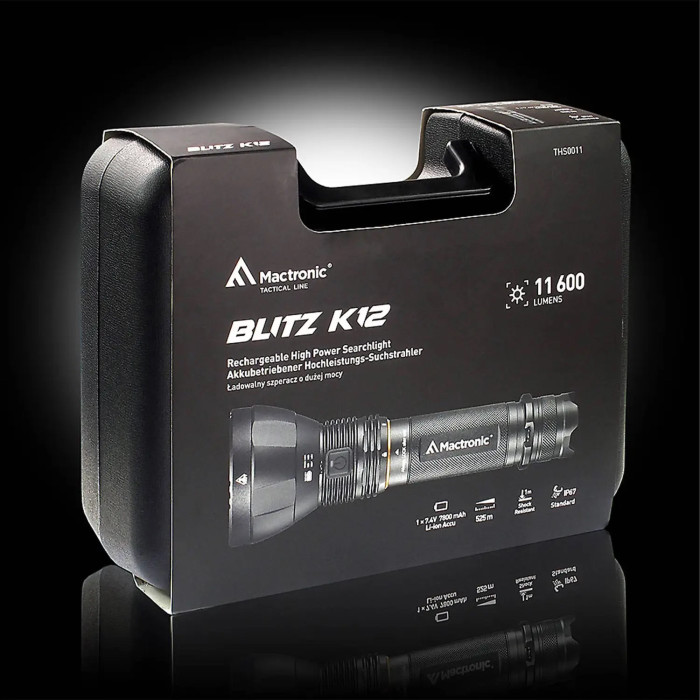 Фонарь тактический Mactronic Blitz K12 (11600 Lm) Rechargeable (THS0011)  