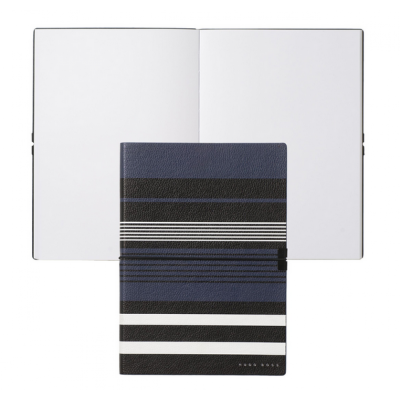 Блокнот для заметок A6 Hugo Boss Storyline Stripes - синий