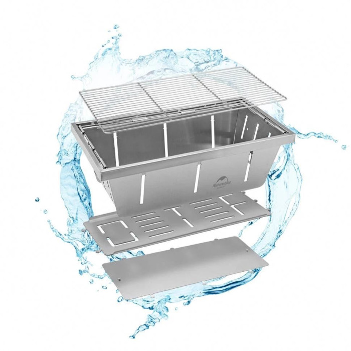 Гриль портативный Naturehike Picnic BBQ Grill NH20CJ006, р-р L, сталь  