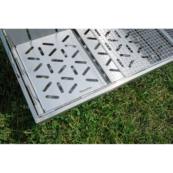 Гриль портативный Naturehike Picnic BBQ Grill NH20CJ006, р-р L, сталь  