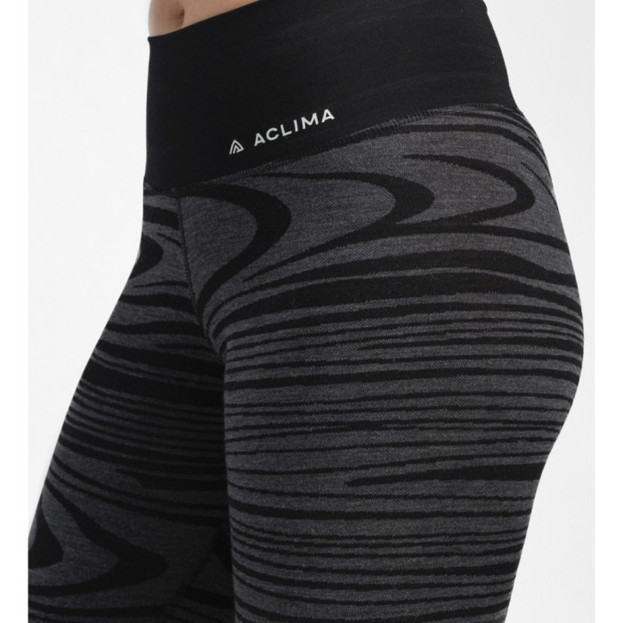 Термокальсоны жен. Aclima WarmWool 200 Longs High Waist высокая посадка Black Motion M  