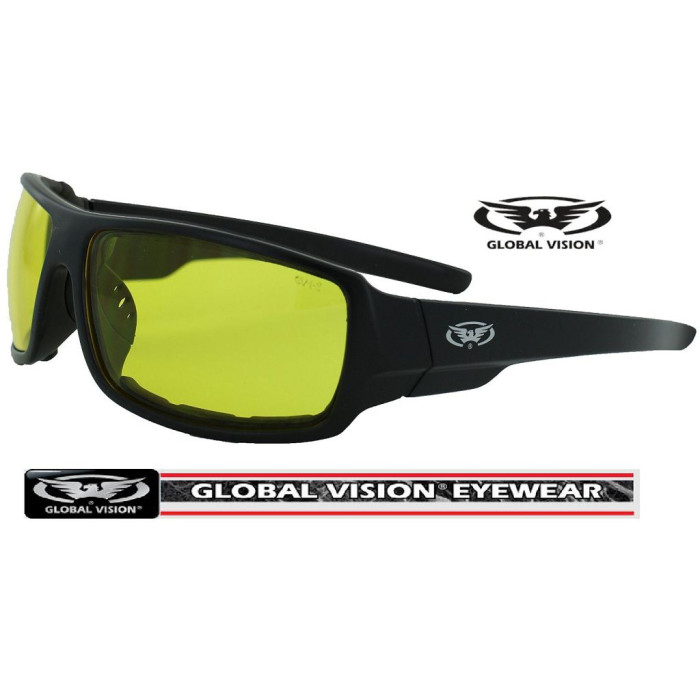 Очки Global Vision Italiano-Plus (yellow) желтые с уплотнителем  