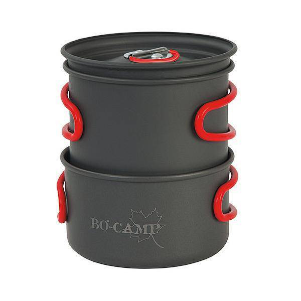Набор посуды Bo-Camp Explorer 2 Pieces Hard Anodized Anthracite/Green (2200240)  