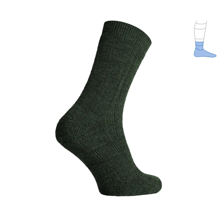 Термо носки защитные зимние Protector ShortWinter темные хаки M 41-43  