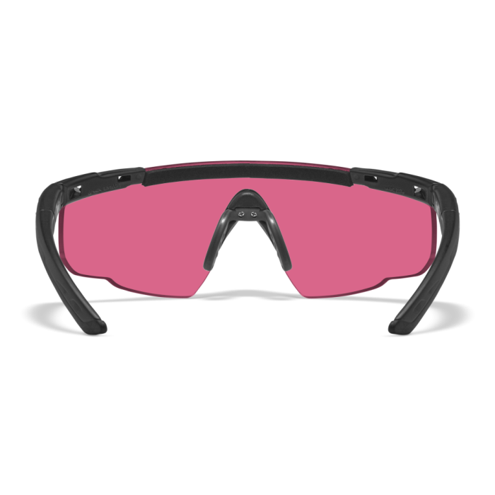 Защитные баллистические очки Wiley X SABER ADV Серые/оранжевые/красные линзы/матовая черная оправа  