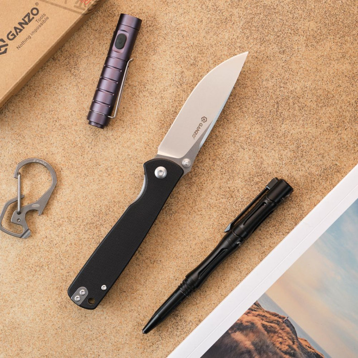 Нож складной Ganzo G6805-BK, черный  
