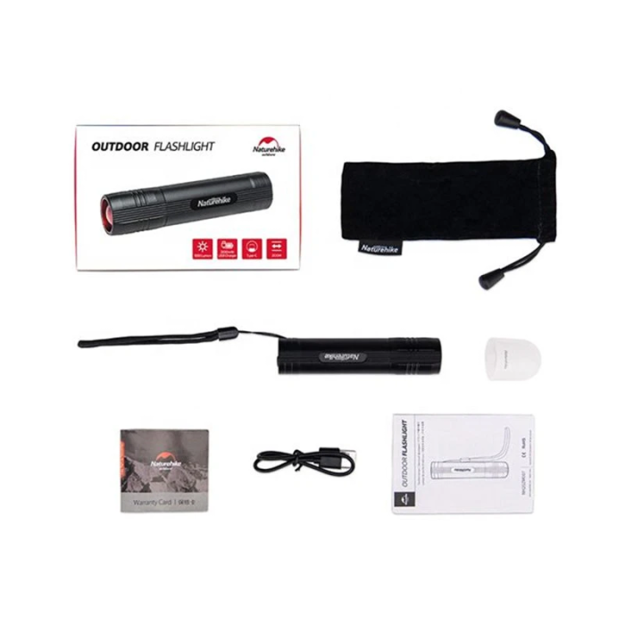 Фонарь ручной Naturehike Multifunction Zoom 10W IPX4 2600mAh NH20ZM007  