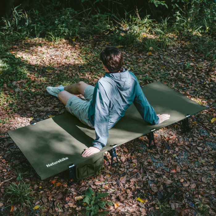 Кровать складная Naturehike XJC08 CNK2550WS020, полиэстер, алюминий, черный  
