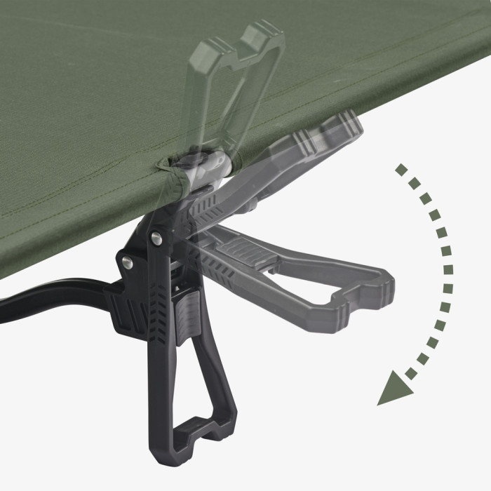 Кровать складная Naturehike XJC08 CNK2550WS020, полиэстер, алюминий, черный  