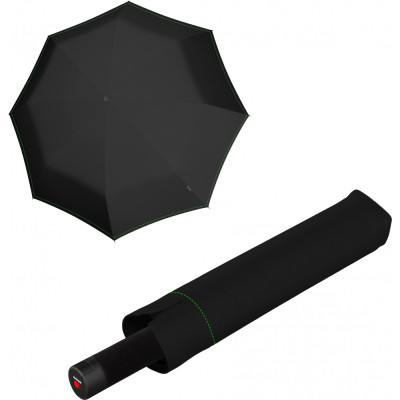 Зонт Knirps U.090 Neon Black Мех / Складной / 8спиц / D128x38см