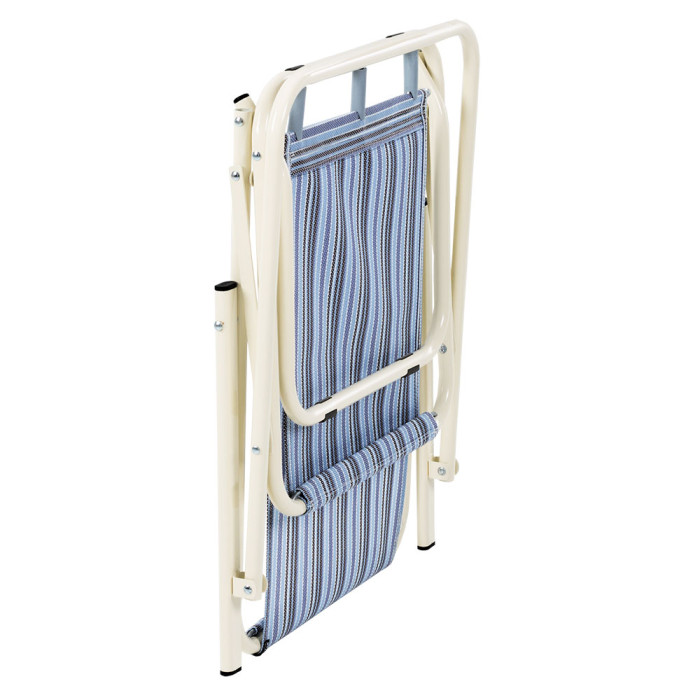 Складной стул Vitan Дачный,d 18 мм (текстилен голубая полоса)  