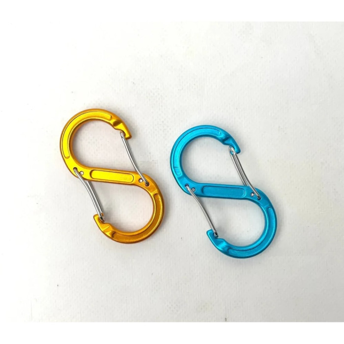 Набор алюминиевых сервисных карабинов Base Camp Sigma 5 Wire Set, 2 шт, Blue/Orange (BCP 61016)  